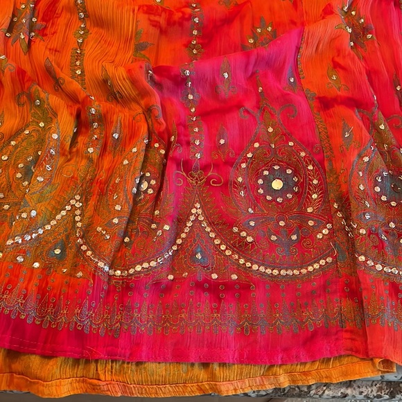 Women’s Maxi skirt with sequins (made in India) one size - Picture 4 of 4
